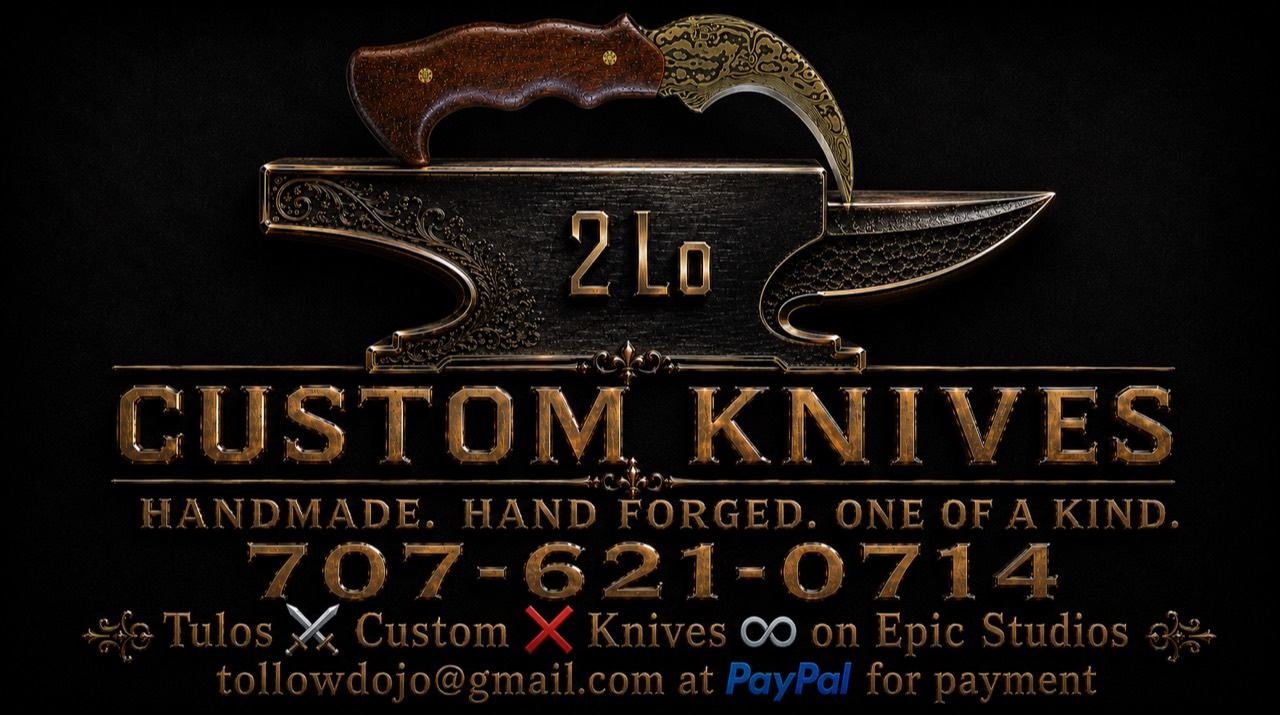 Tulos Custom Knives — handmade, hand forged, one of a kind.